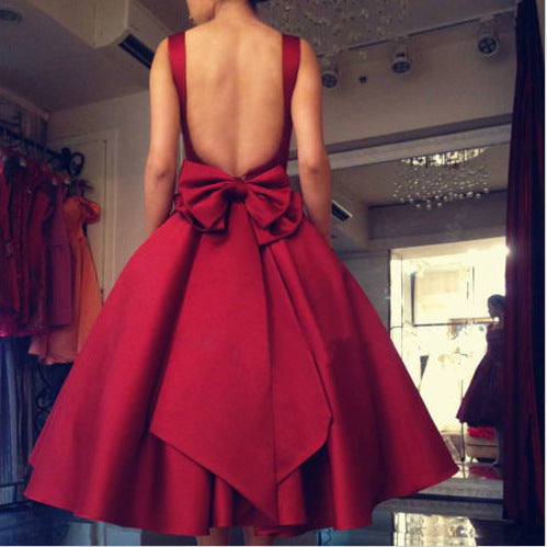 Sleeveless Mini Bridesmaid Dress