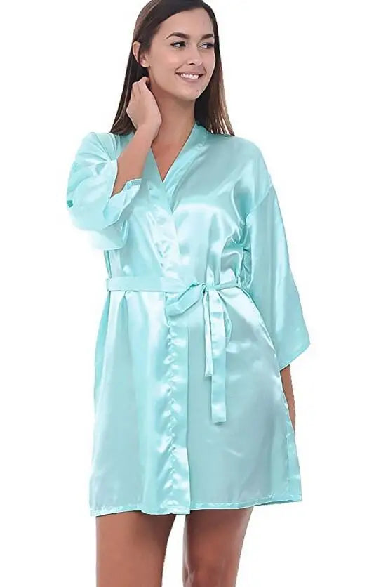Bridesmaid Short Kimono Robe