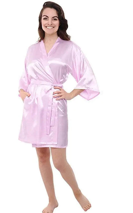 Bridesmaid Short Kimono Robe