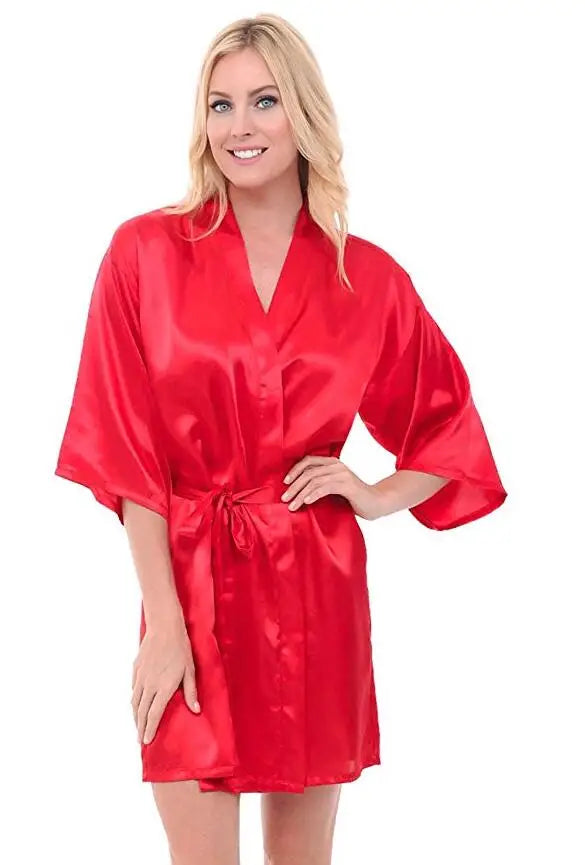 Bridesmaid Short Kimono Robe