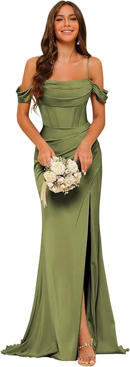Bridesmaid Satin Corset Dress