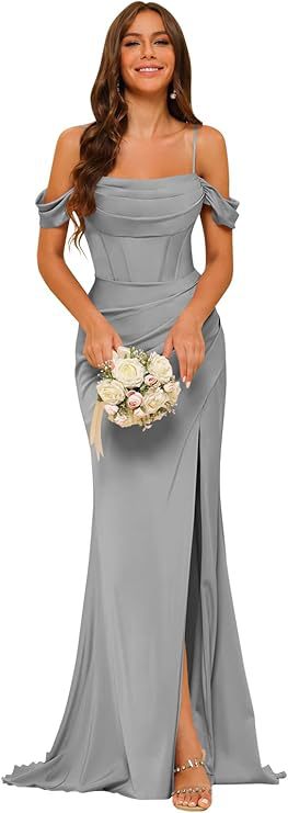 Bridesmaid Satin Corset Dress