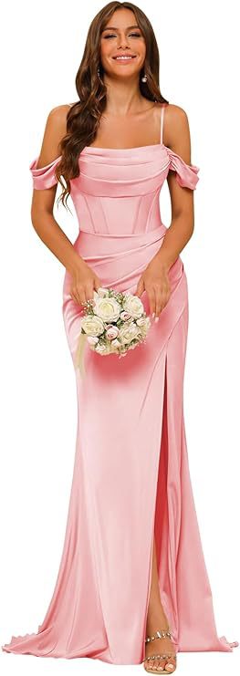 Bridesmaid Satin Corset Dress