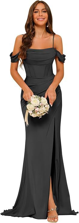 Bridesmaid Satin Corset Dress