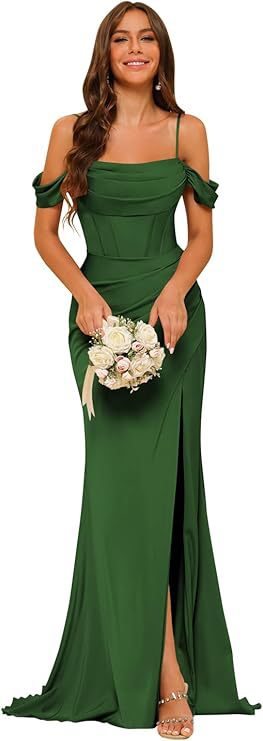 Bridesmaid Satin Corset Dress