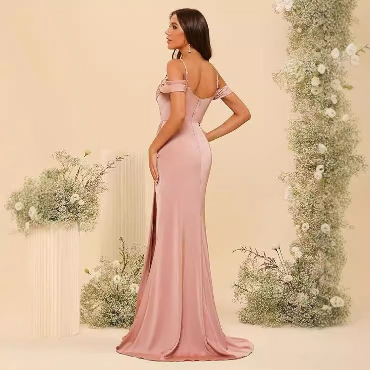 Bridesmaid Satin Corset Dress