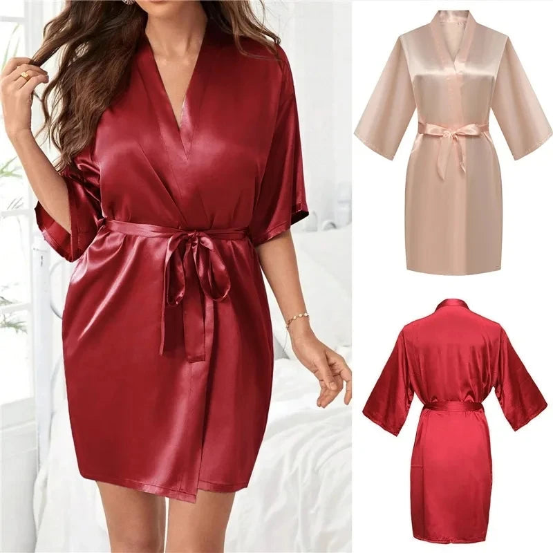 Bridesmaid Short Kimono Robe