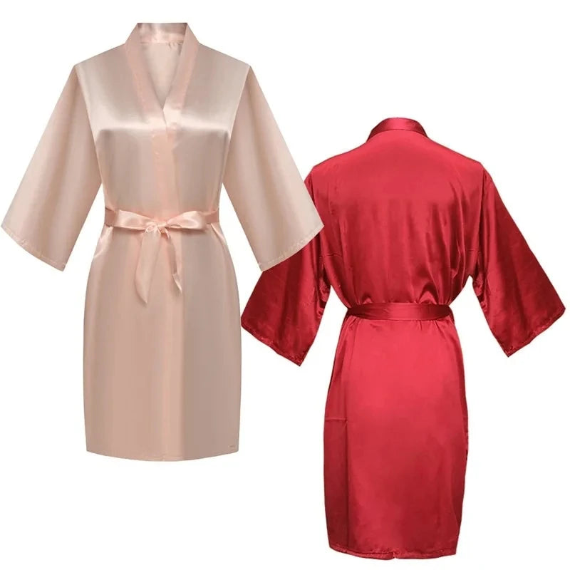 Bridesmaid Short Kimono Robe